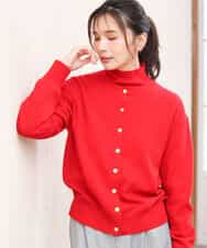 FKSAG56160 MK MICHEL KLEIN(MK ミッシェルクラン) [ウール100/洗える]SUPER FINE WOOLベーシックカーディガン グレー