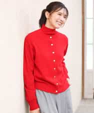 FKSAG56160 MK MICHEL KLEIN(MK ミッシェルクラン) [ウール100/洗える]SUPER FINE WOOLベーシックカーディガン グレー