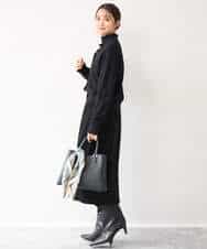 FKSAG56160 MK MICHEL KLEIN(MK ミッシェルクラン) [ウール100/洗える]SUPER FINE WOOLベーシックカーディガン グレー