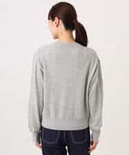 FKSAG56160 MK MICHEL KLEIN(MK ミッシェルクラン) [ウール100/洗える]SUPER FINE WOOLベーシックカーディガン グレー