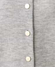 FKSAG56160 MK MICHEL KLEIN(MK ミッシェルクラン) [ウール100/洗える]SUPER FINE WOOLベーシックカーディガン グレー
