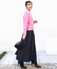 FKSBD50160 MK MICHEL KLEIN(MK ミッシェルクラン) ヘアリーニットカーディガン/洗える ピンク