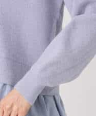 FKSDD60170 MK MICHEL KLEIN(MK ミッシェルクラン) ペプラムデザインVネックニットカーディガン/洗える ラベンダー