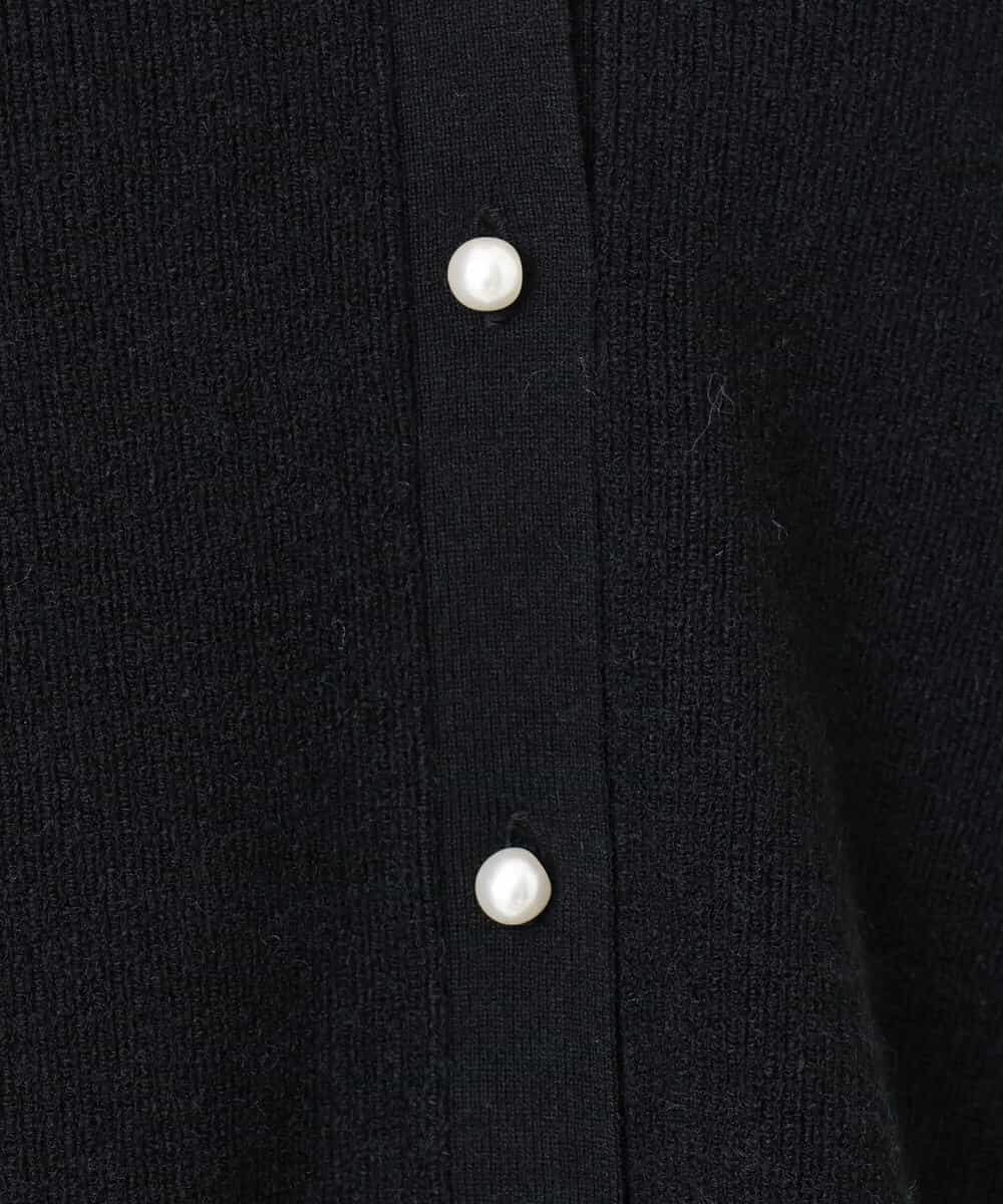 FKSDD60170 MK MICHEL KLEIN(MK ミッシェルクラン) ペプラムデザインVネックニットカーディガン/洗える ラベンダー