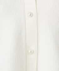 FKSDD60170 MK MICHEL KLEIN(MK ミッシェルクラン) ペプラムデザインVネックニットカーディガン/洗える ラベンダー