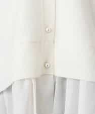 FKSDD60170 MK MICHEL KLEIN(MK ミッシェルクラン) ペプラムデザインVネックニットカーディガン/洗える ラベンダー