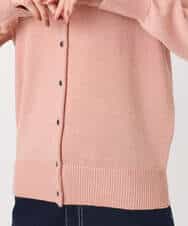 FKSDD61140 MK MICHEL KLEIN(MK ミッシェルクラン) キラキラ ラメニットカーディガン/洗える サーモンオレンジ