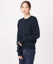 FKSDD61140 MK MICHEL KLEIN(MK ミッシェルクラン) キラキラ ラメニットカーディガン/洗える サーモンオレンジ