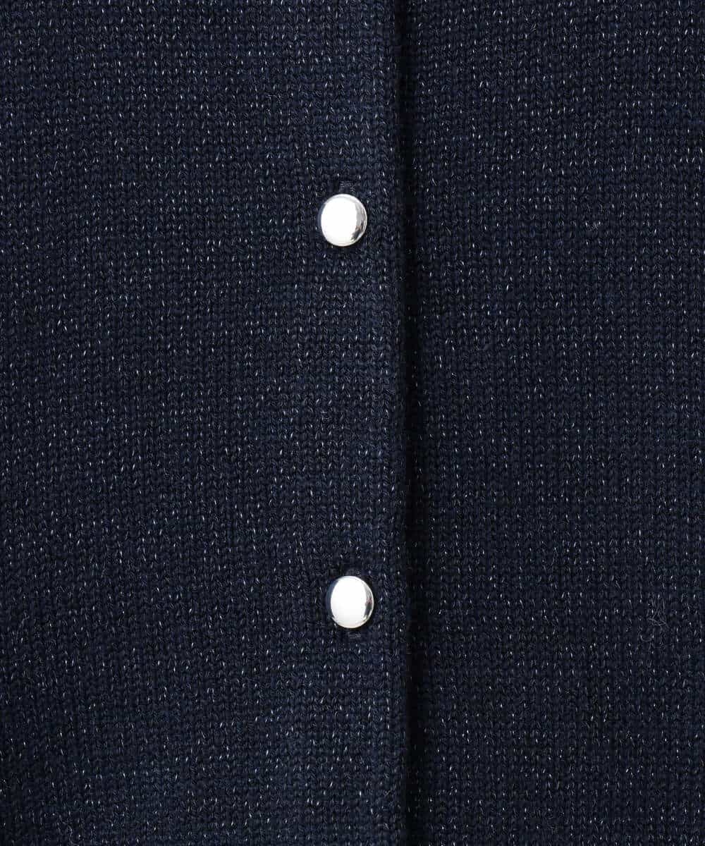 FKSDD61140 MK MICHEL KLEIN(MK ミッシェルクラン) キラキラ ラメニットカーディガン/洗える サーモンオレンジ