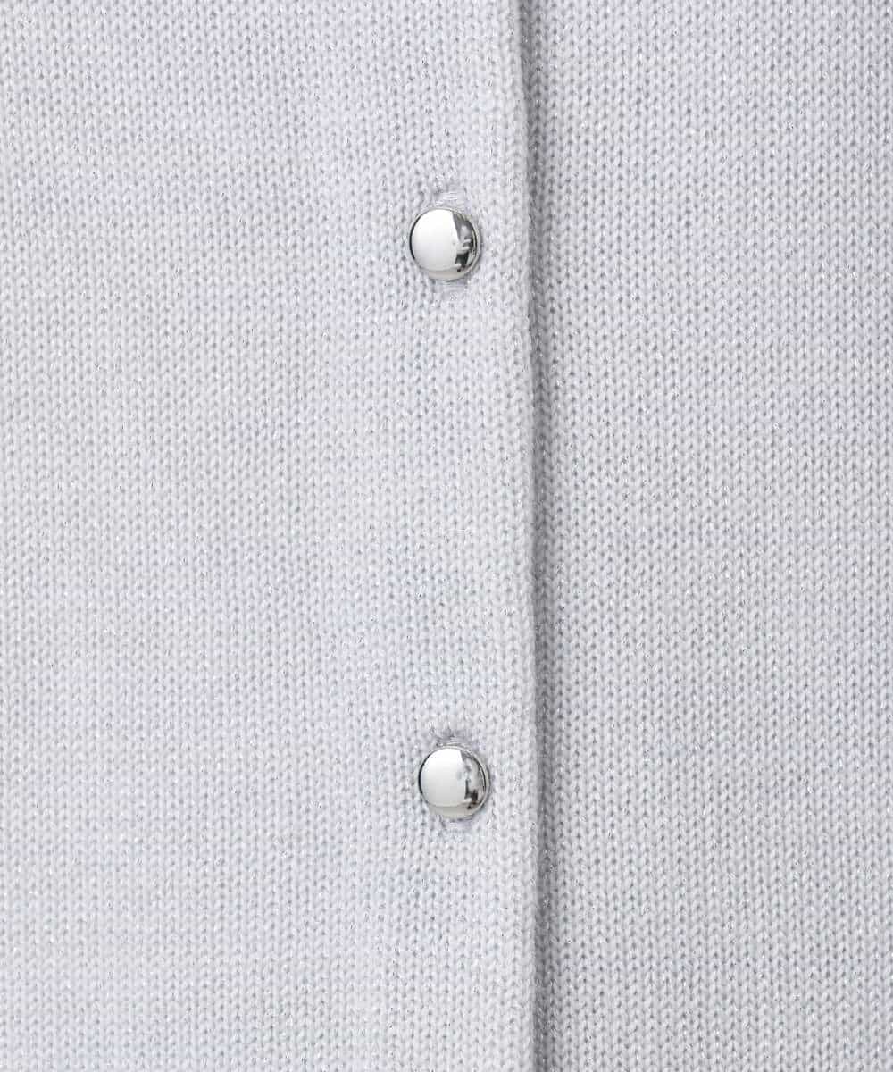 FKSDD61140 MK MICHEL KLEIN(MK ミッシェルクラン) キラキラ ラメニットカーディガン/洗える サーモンオレンジ