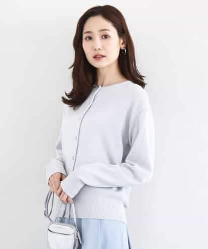 FKSDD61140 MK MICHEL KLEIN キラキラ ラメニットカーディガン/洗える