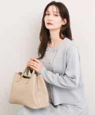 FKSDG65180 MK MICHEL KLEIN(MK ミッシェルクラン) [洗える]スムース編みコンパクトニットジャケット ネイビー
