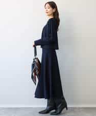 FKSDG65180 MK MICHEL KLEIN(MK ミッシェルクラン) [洗える]スムース編みコンパクトニットジャケット ネイビー