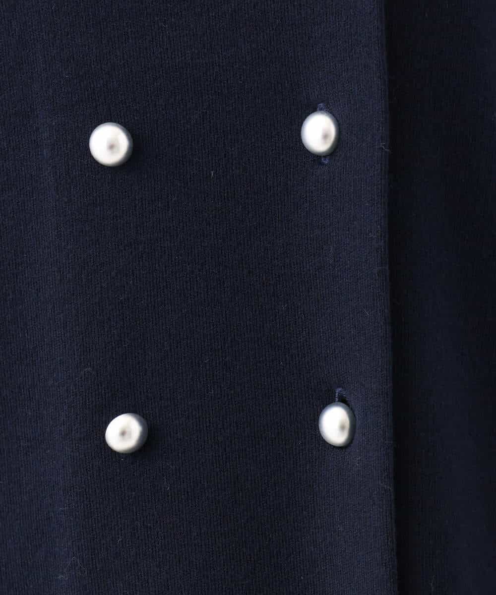 FKSDG65180 MK MICHEL KLEIN(MK ミッシェルクラン) [洗える]スムース編みコンパクトニットジャケット ネイビー