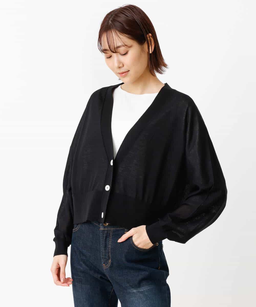 ショート丈ドルマンスリーブカーディガン 洗える カーディガン Mk Michel Klein Mk ミッシェルクラン イトキンオンラインストア