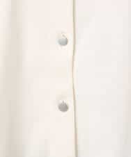 FKSGD30170 MK MICHEL KLEIN(MK ミッシェルクラン) ストライプ切替えデザインニット/洗える アイボリー