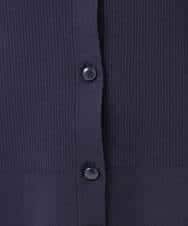 FKSGD31150 MK MICHEL KLEIN(MK ミッシェルクラン) 衿付きニットプルオーバー/洗える ライトブルー