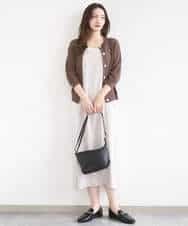 FKSGD32150 MK MICHEL KLEIN(MK ミッシェルクラン) アイレット編みニット/前後2way/洗える ピンク