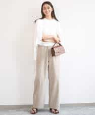 FKSGD40140 MK MICHEL KLEIN(MK ミッシェルクラン) [UVカット/接触冷感/洗える]ドット釦ニットカーディガン ネイビー