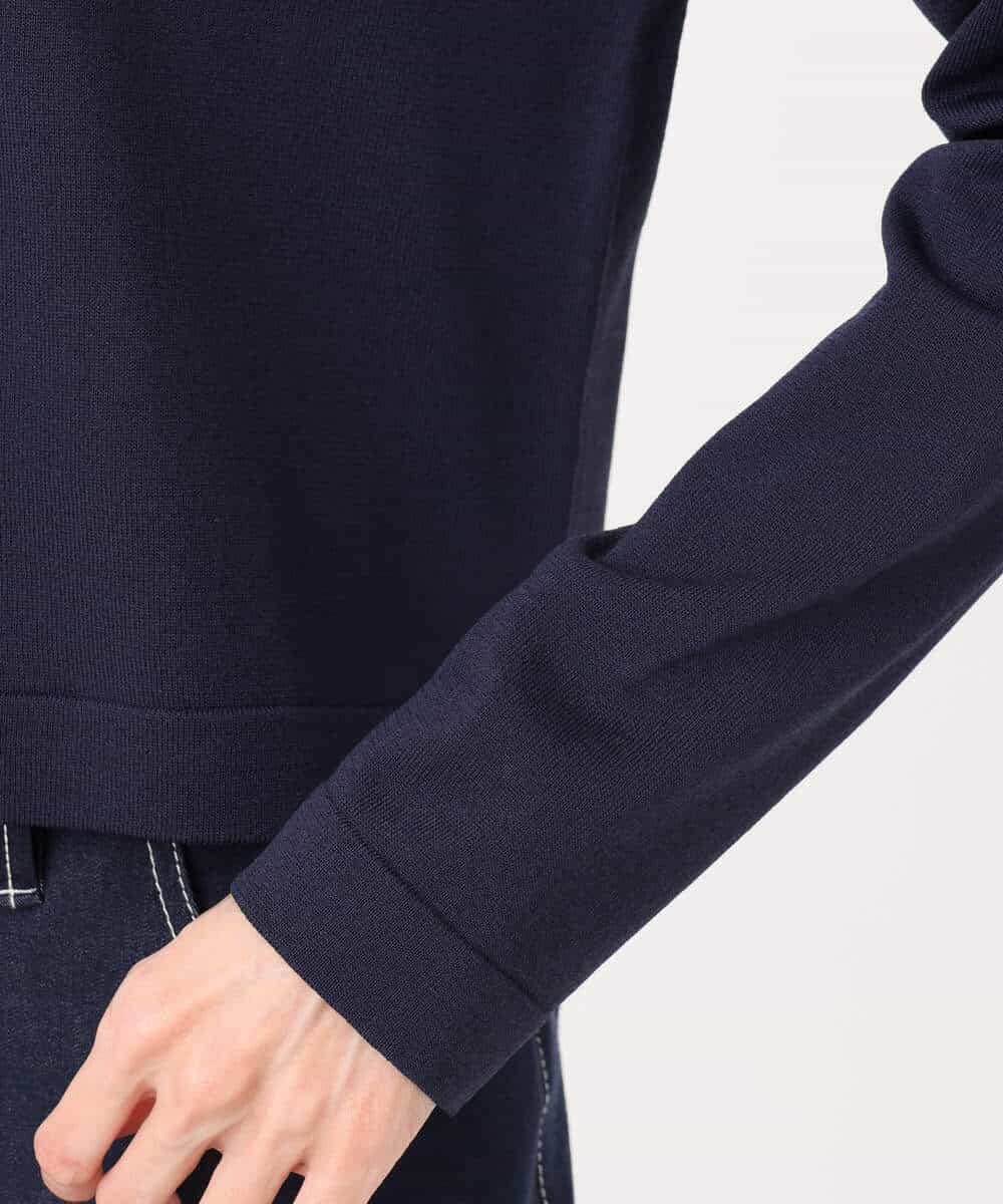 FKSGD40140 MK MICHEL KLEIN(MK ミッシェルクラン) [UVカット/接触冷感/洗える]ドット釦ニットカーディガン ネイビー