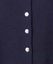 FKSGD40140 MK MICHEL KLEIN(MK ミッシェルクラン) [UVカット/接触冷感/洗える]ドット釦ニットカーディガン ネイビー