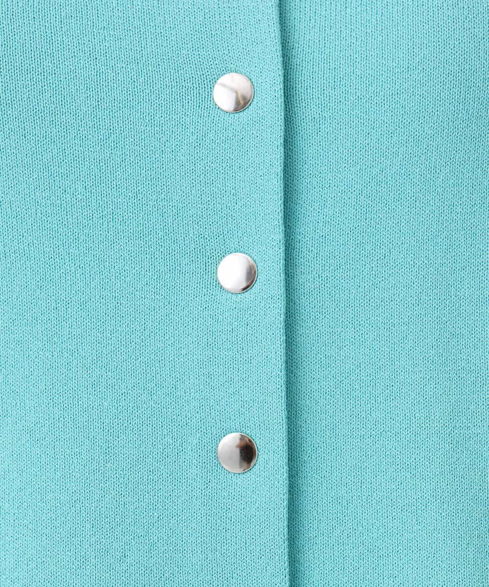 FKSGD40140 MK MICHEL KLEIN(MK ミッシェルクラン) [UVカット/接触冷感/洗える]ドット釦ニットカーディガン ネイビー