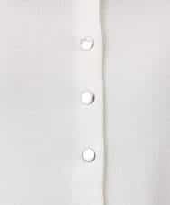 FKSGD40140 MK MICHEL KLEIN(MK ミッシェルクラン) [UVカット/接触冷感/洗える]ドット釦ニットカーディガン ネイビー