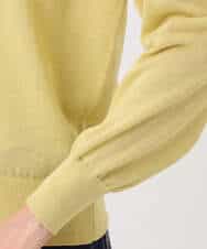 FKSGD41160 MK MICHEL KLEIN(MK ミッシェルクラン) ラッフルフリルデザインカーディガン/接触冷感/UVカット/洗える イエロー