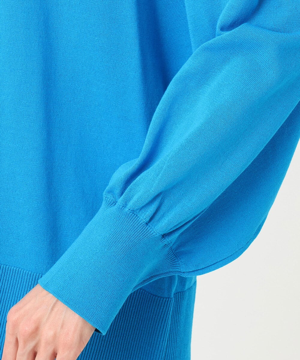 FKSGD42150 MK MICHEL KLEIN(MK ミッシェルクラン) [UVカット/接触冷感/洗える]キーネックカーディガン ブルー