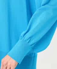 FKSGD42150 MK MICHEL KLEIN(MK ミッシェルクラン) キーネックカーディガン/接触冷感/UVカット/洗える ブルー