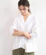 FKSGD42150 MK MICHEL KLEIN(MK ミッシェルクラン) キーネックカーディガン/接触冷感/UVカット/洗える ホワイト