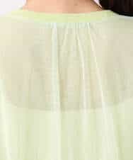 FKSGD50160 MK MICHEL KLEIN(MK ミッシェルクラン) [洗える]チュールシアーニットカーディガン ライムグリーン