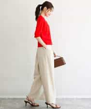 FKSGD53140 MK MICHEL KLEIN(MK ミッシェルクラン) [UVカット/接触冷感/洗える]コンパクトニットカーディガン ブラウン