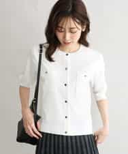 FKSGD53140 MK MICHEL KLEIN(MK ミッシェルクラン) [UVカット/接触冷感/洗える]コンパクトニットカーディガン ブラウン