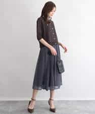 FKSGD53140 MK MICHEL KLEIN(MK ミッシェルクラン) [UVカット/接触冷感/洗える]コンパクトニットカーディガン ブラウン