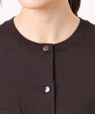 FKSGD53140 MK MICHEL KLEIN(MK ミッシェルクラン) [UVカット/接触冷感/洗える]コンパクトニットカーディガン ブラウン