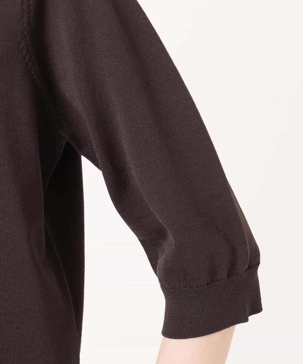 FKSGD53140 MK MICHEL KLEIN(MK ミッシェルクラン) [UVカット/接触冷感/洗える]コンパクトニットカーディガン ブラウン