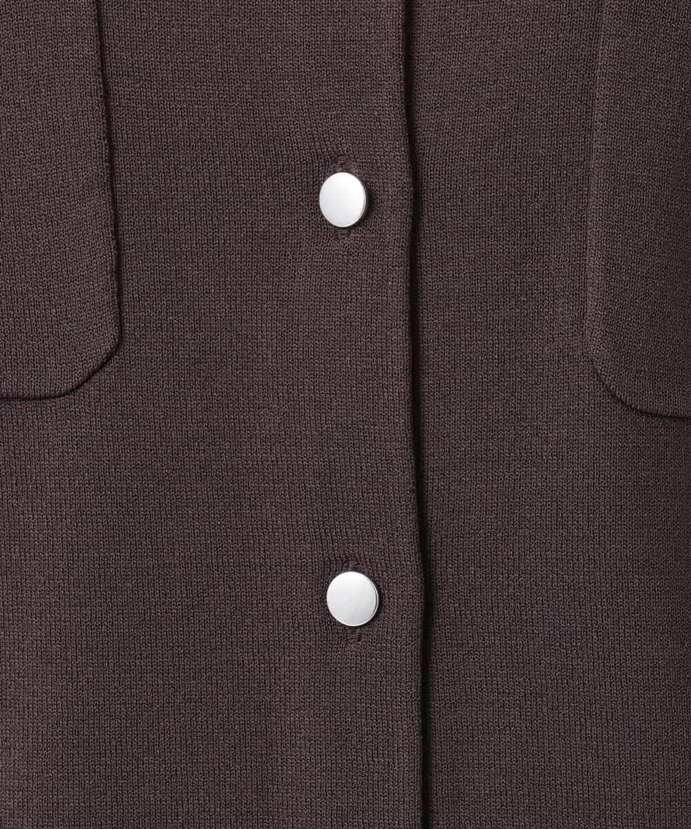 FKSGD53140 MK MICHEL KLEIN(MK ミッシェルクラン) [UVカット/接触冷感/洗える]コンパクトニットカーディガン ブラウン