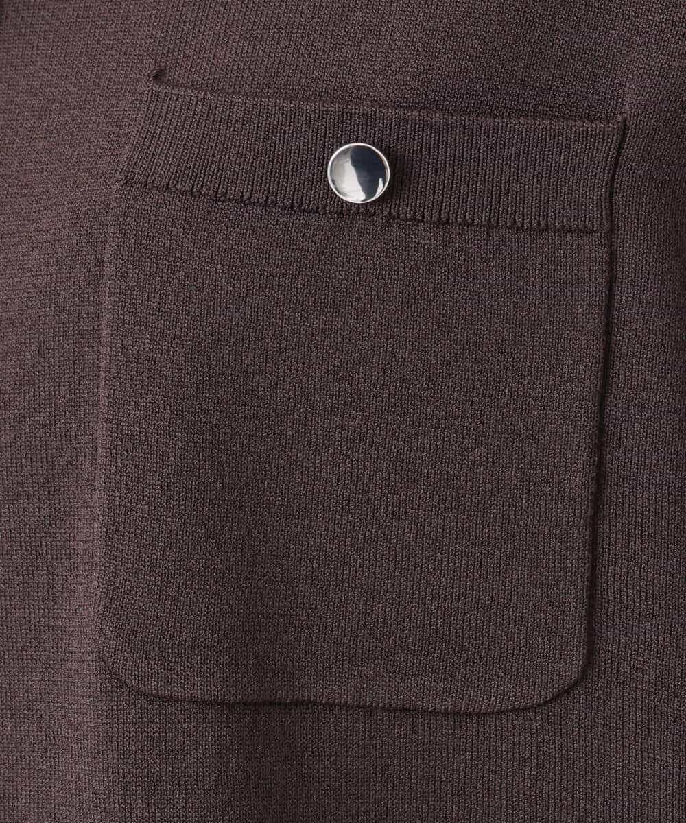 FKSGD53140 MK MICHEL KLEIN(MK ミッシェルクラン) [UVカット/接触冷感/洗える]コンパクトニットカーディガン ブラウン