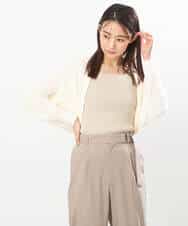 FKSGS06130 MK MICHEL KLEIN(MK ミッシェルクラン) ボレロニットカーディガン/洗える ベージュ