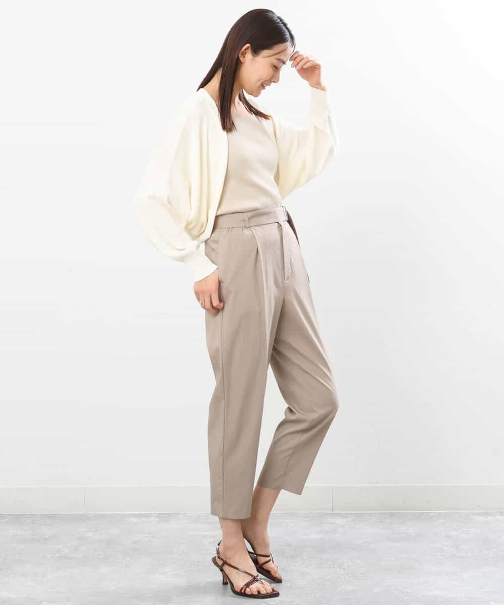 FKSGS06130 MK MICHEL KLEIN(MK ミッシェルクラン) ボレロニットカーディガン/洗える ベージュ