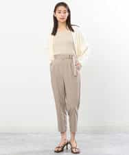 FKSGS06130 MK MICHEL KLEIN(MK ミッシェルクラン) ボレロニットカーディガン/洗える ベージュ