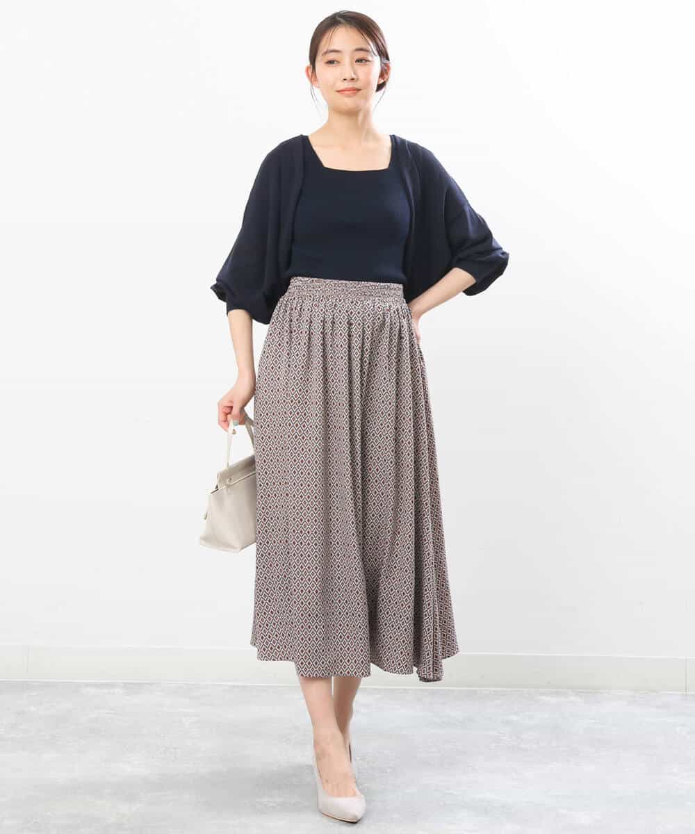 FKSGS06130 MK MICHEL KLEIN(MK ミッシェルクラン) ボレロニットカーディガン/洗える ベージュ