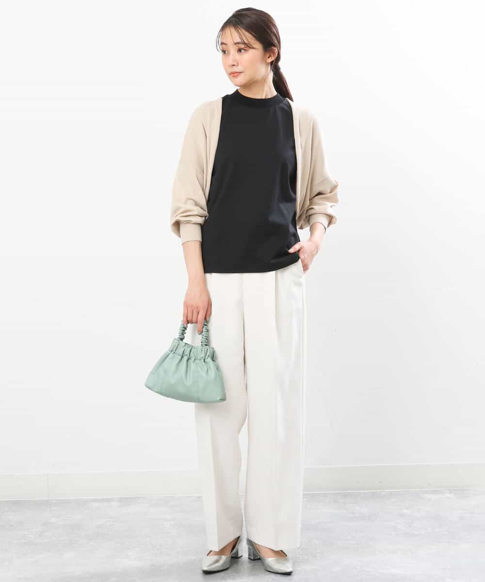 FKSGS06130 MK MICHEL KLEIN(MK ミッシェルクラン) ボレロニットカーディガン/洗える ベージュ