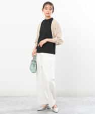 FKSGS06130 MK MICHEL KLEIN(MK ミッシェルクラン) ボレロニットカーディガン/洗える ベージュ