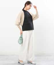 FKSGS06130 MK MICHEL KLEIN(MK ミッシェルクラン) ボレロニットカーディガン/洗える ベージュ