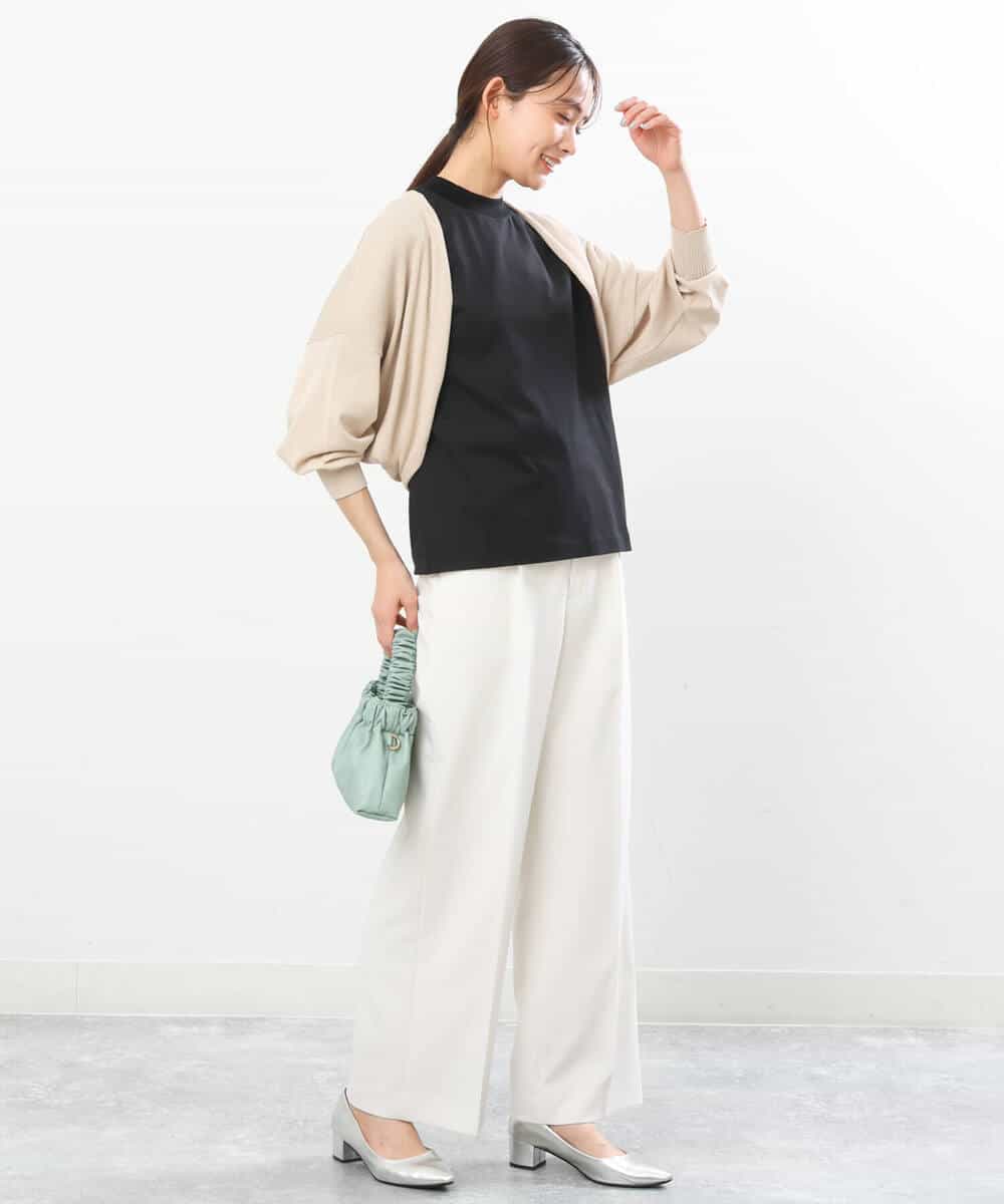 FKSGS06130 MK MICHEL KLEIN(MK ミッシェルクラン) ボレロニットカーディガン/洗える ベージュ