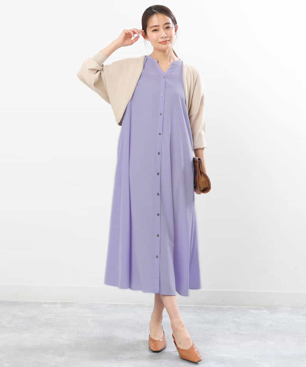 FKSGS06130 MK MICHEL KLEIN(MK ミッシェルクラン) ボレロニットカーディガン/洗える ベージュ