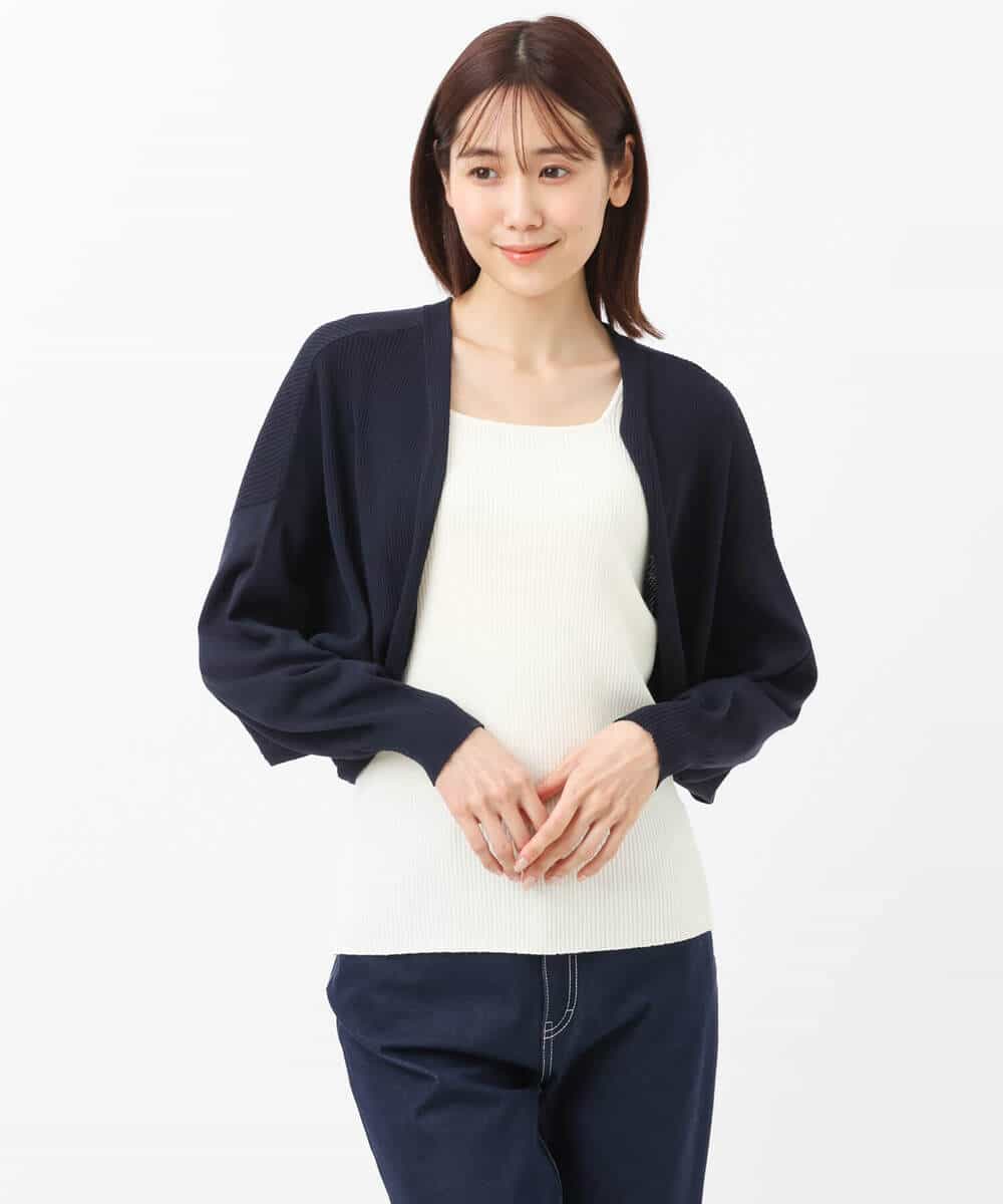 FKSGS06130 MK MICHEL KLEIN(MK ミッシェルクラン) ボレロニットカーディガン/洗える ベージュ