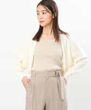 FKSGS06130 MK MICHEL KLEIN(MK ミッシェルクラン) ボレロニットカーディガン/洗える アイボリー